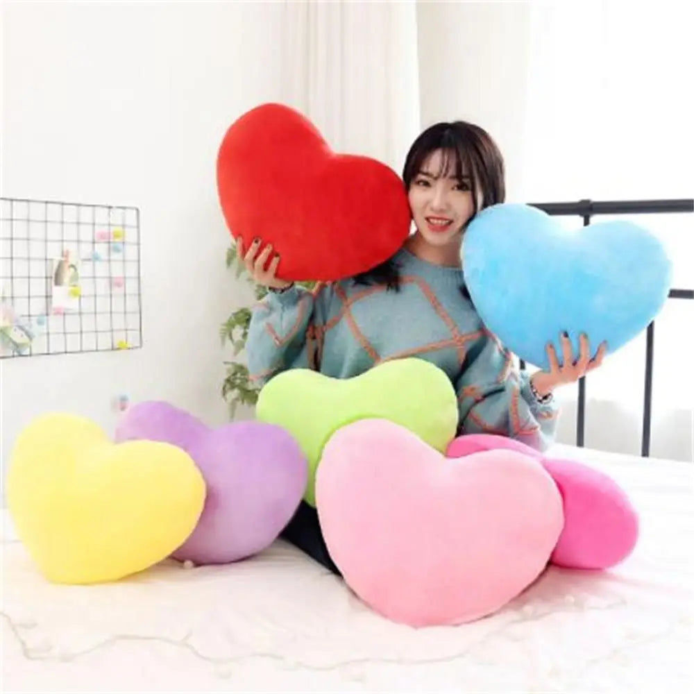 Red Heart Shape Soft Pillow