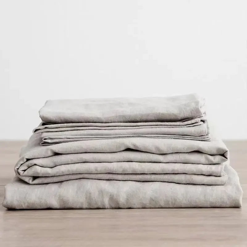 Washed Linen Bed Sheets