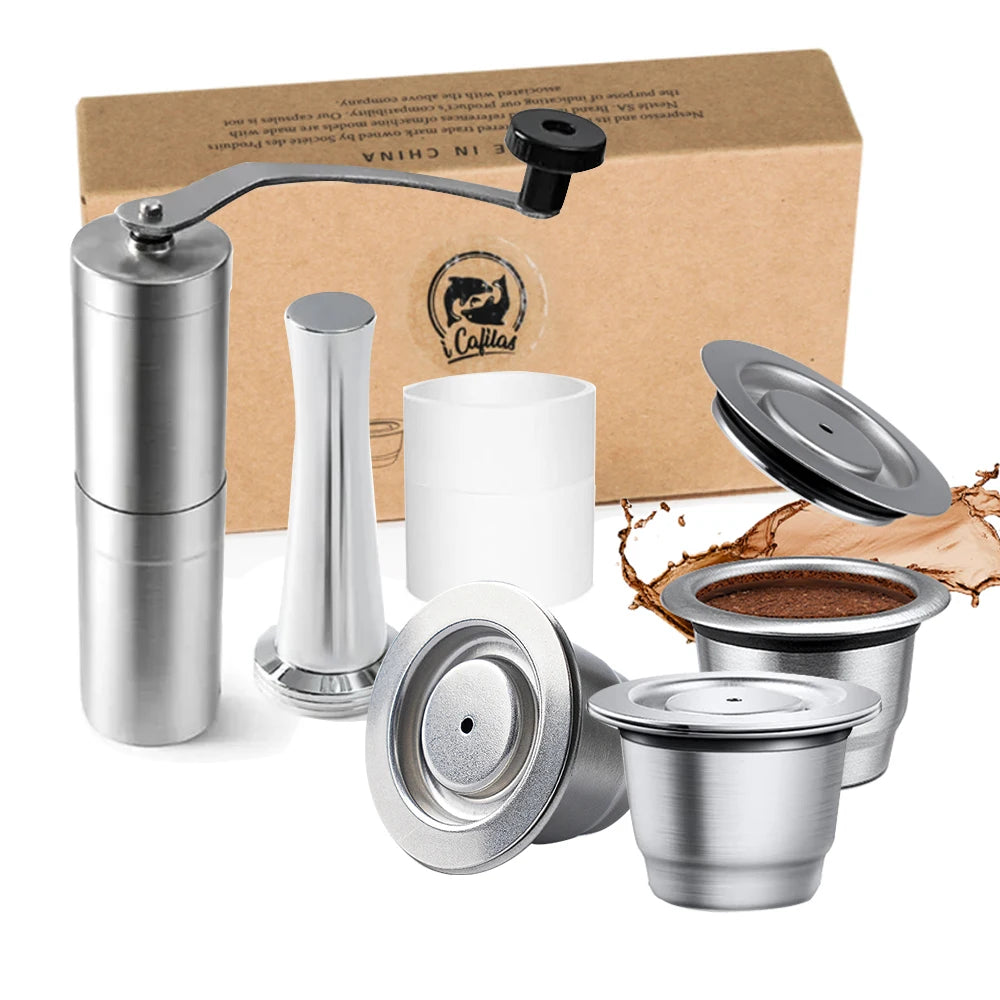 Stainless steel Nespresso refillable coffee pod